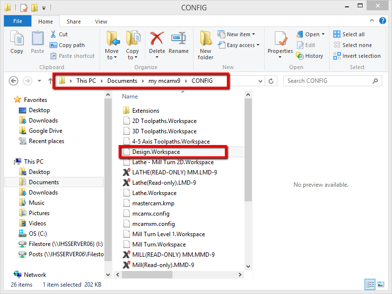 My Mcam Configuration Settings