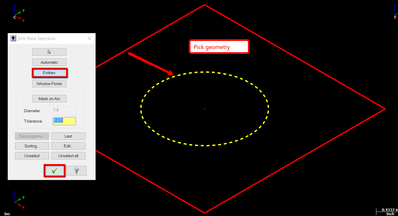 Pick geometry